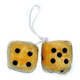 www.meintranssport.de - FUZZY DICE 6CM GELB